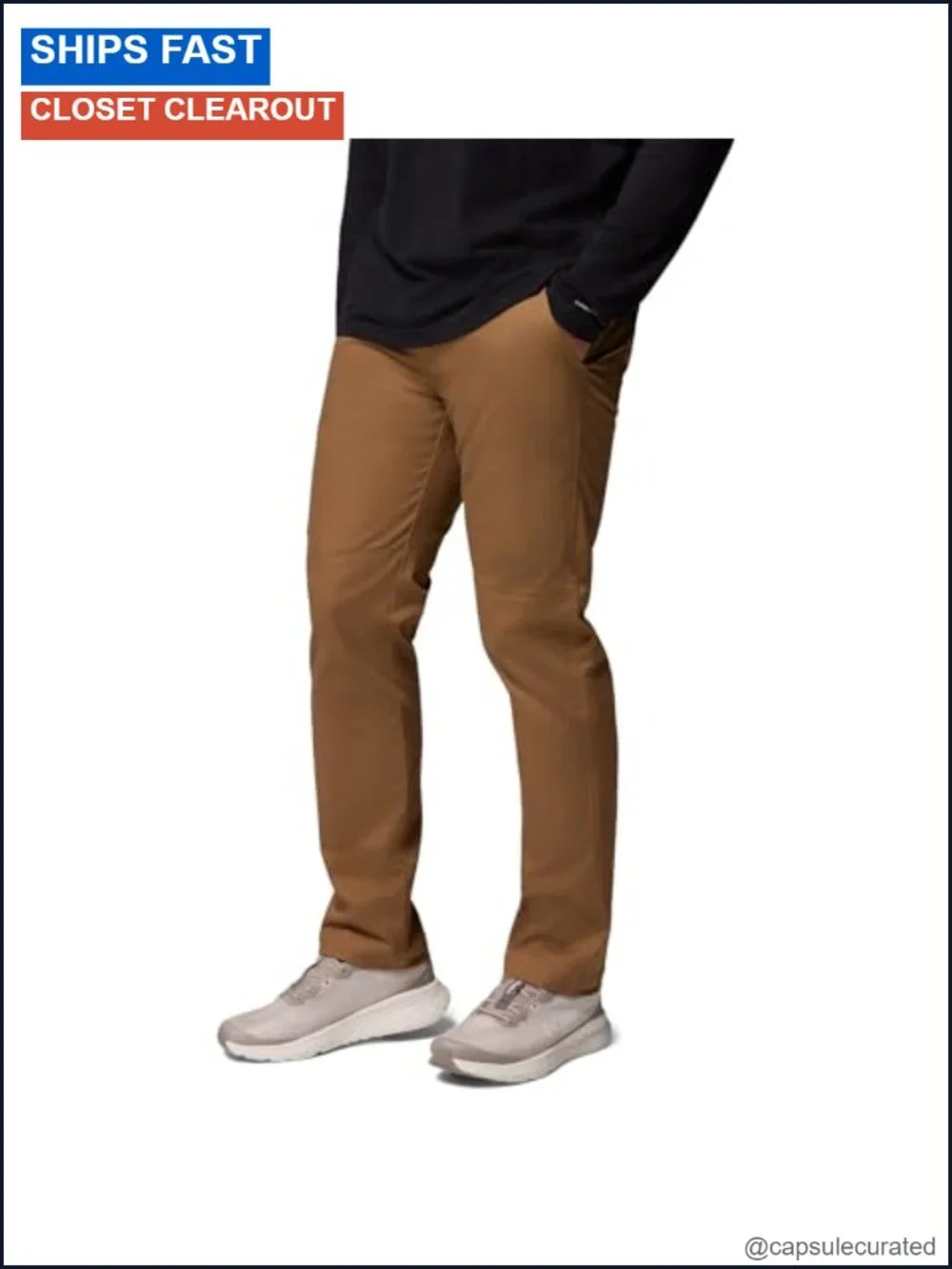 Men's Stretch Cotton Casual Chino Pants Multi-Pocket Mid Rise Straight Leg